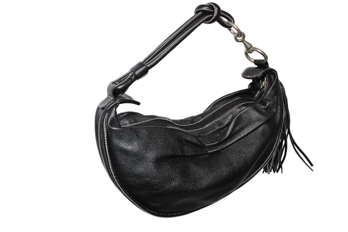 2000s ITALY OKI-DOKI 오키도키 레더 하프문백 상품이미지2