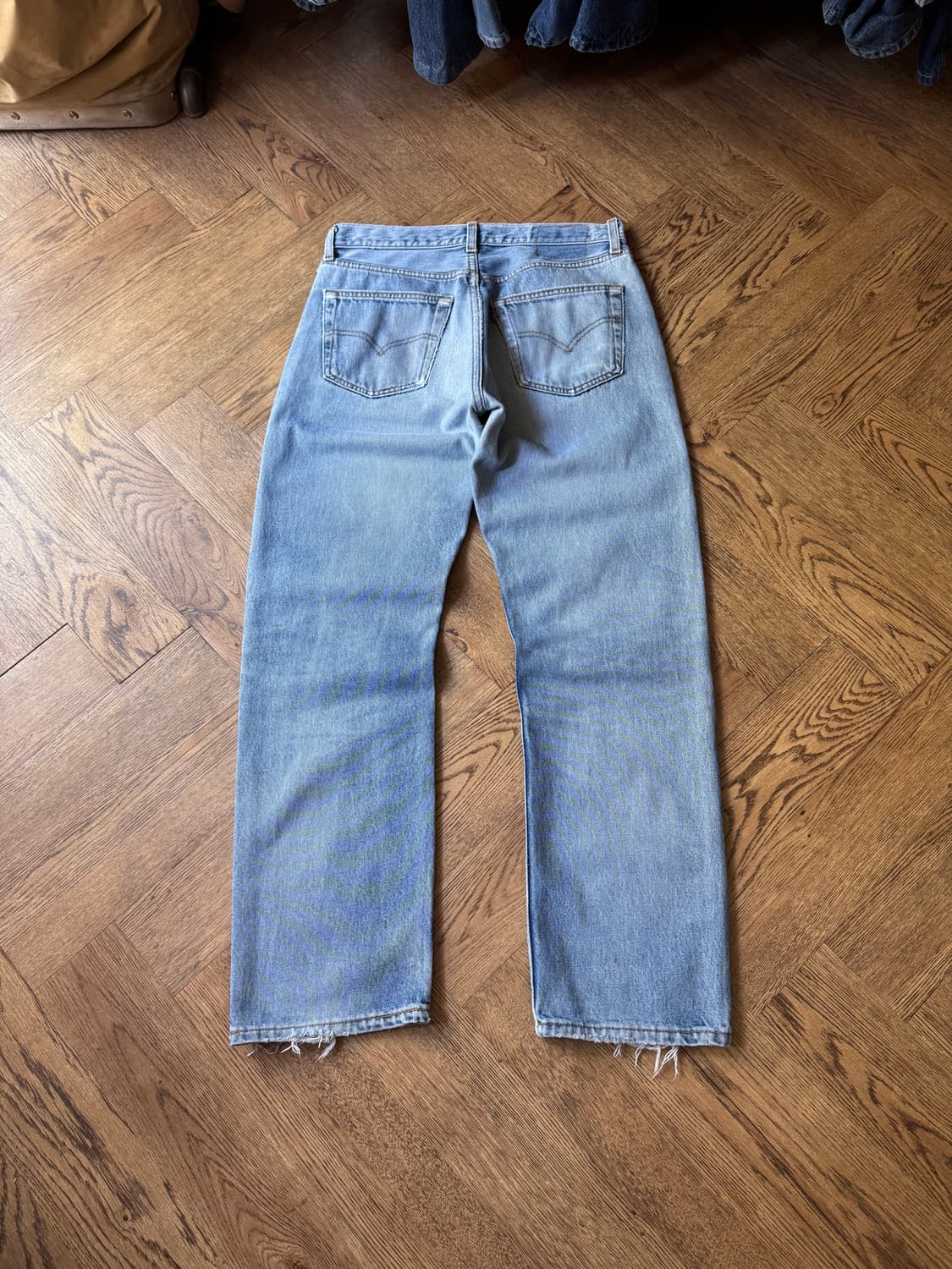 [32]90's 리바이스 501 Made In USA 연청 데님 팬츠 상품이미지7