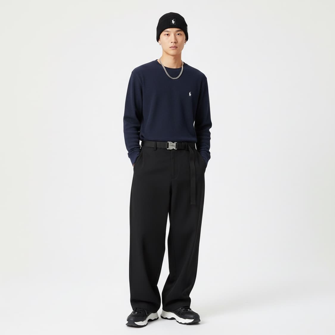 Polo Ralph Lauren 폴로 와플 긴팔 티셔츠 M (베이직) 상품이미지1