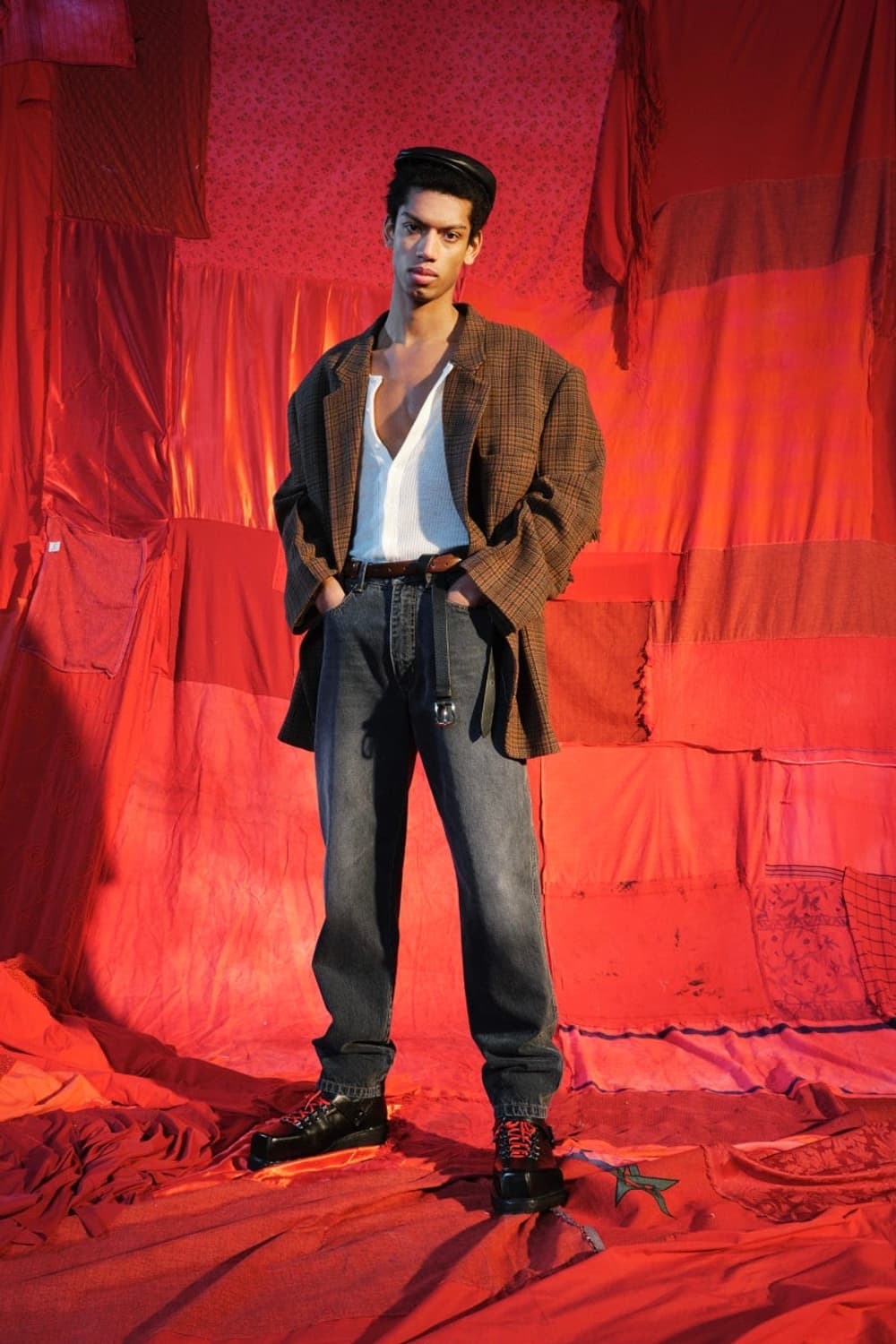 Leather Coppola Hat 상품이미지2