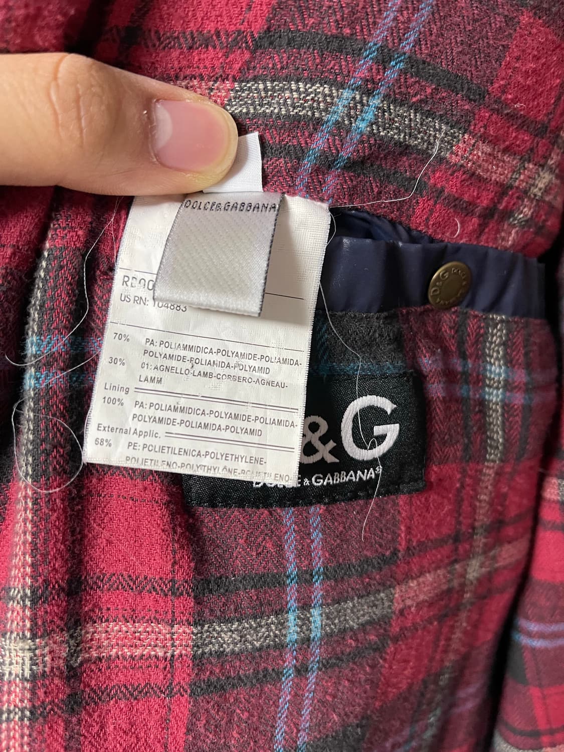 00s 돌체앤가바나 패딩 자켓 m 상품이미지4