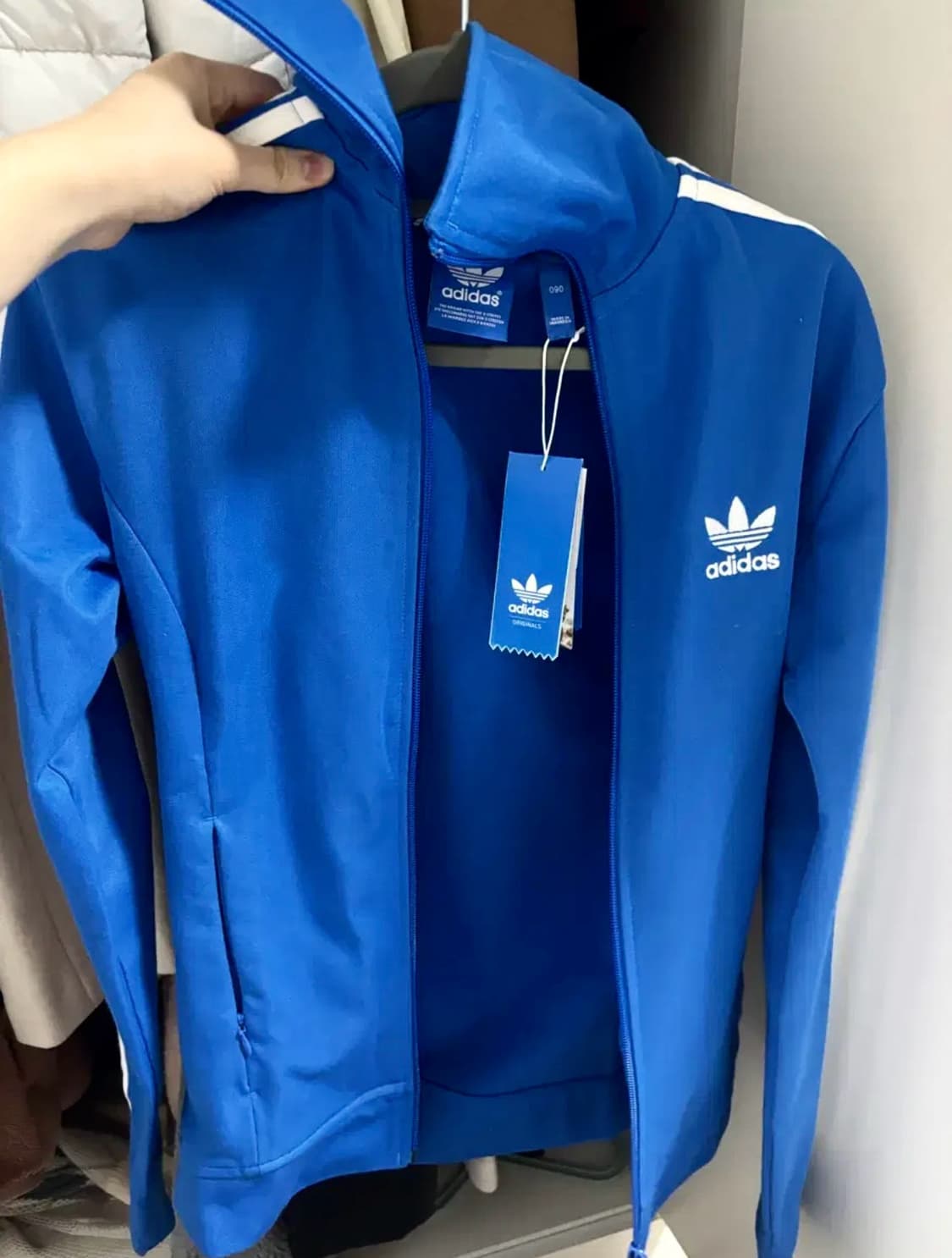 새상품 아디다스 트랙탑 져지 블루 90사이즈 상품이미지1
