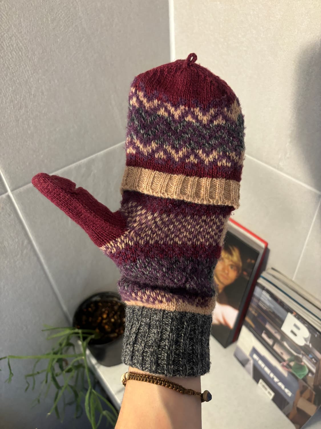 비비안 웨스트우드 노르딕 투웨이 니트장갑 상품이미지7