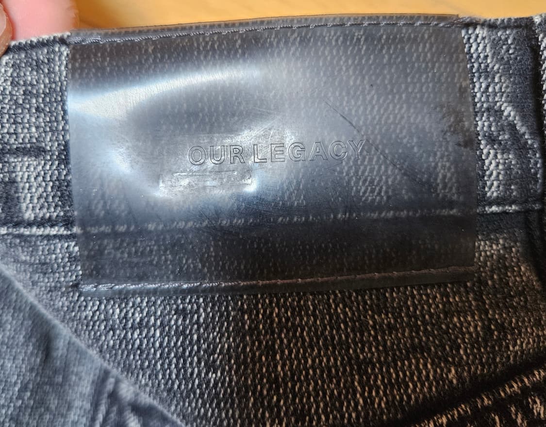 아워레가시 포멀컷 오버다이드 블랙 체인 트윌 (32) 상품이미지5