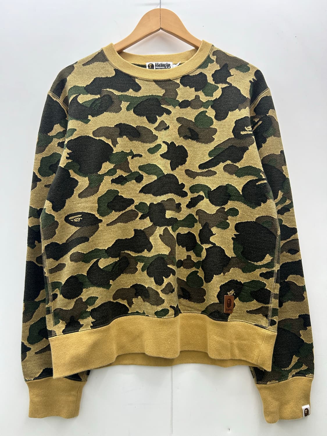 A BATHING APE 베이프 녹계 밀리터리 맨투맨 상품이미지2