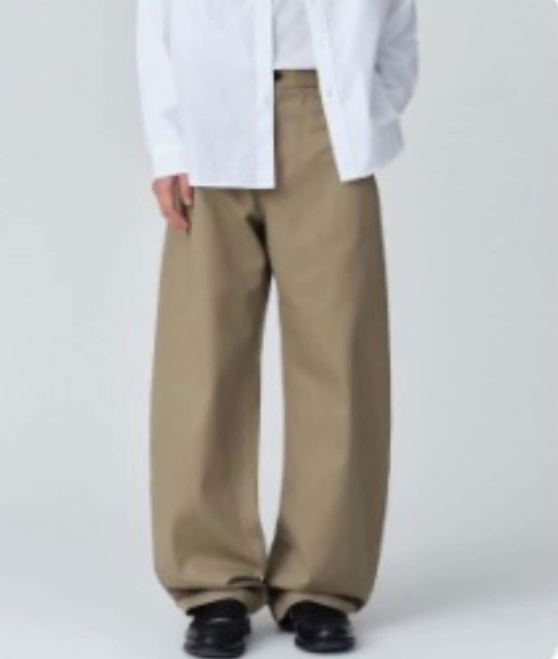 솔리드 CP 커브드 치노 팬츠 [베이지] 상품이미지1
