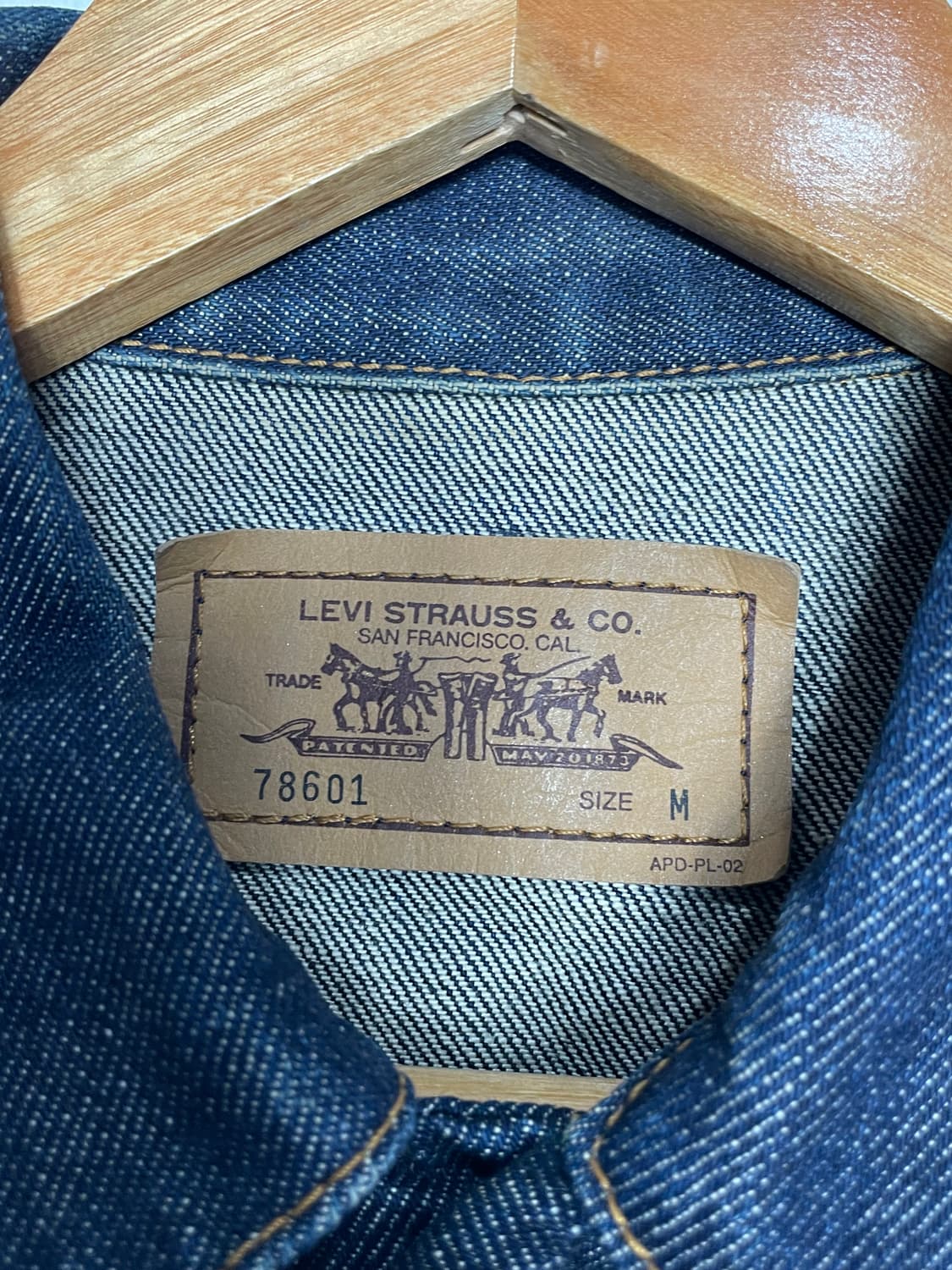 리바이스 오렌지탭 데님 트러커 청자켓 M 상품이미지3