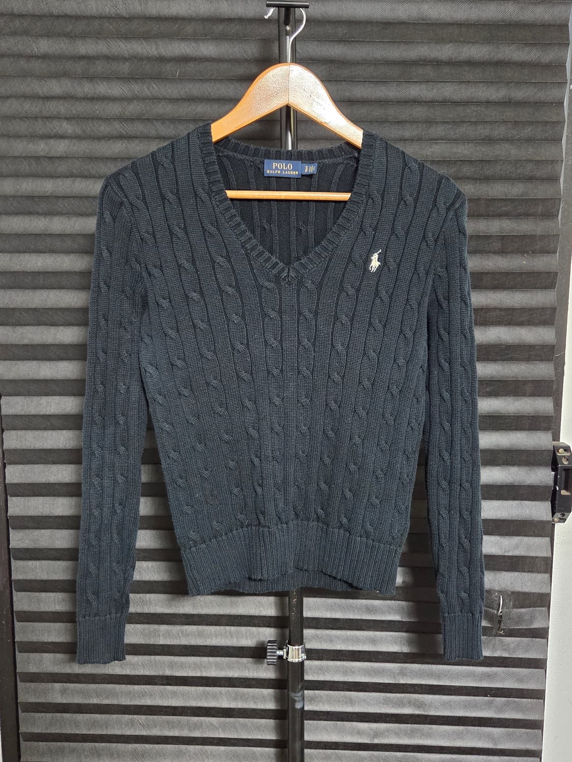 [폴로 랄프로렌] 코튼 케이블 V넥 니트 스웨터 | 00199 상품이미지1