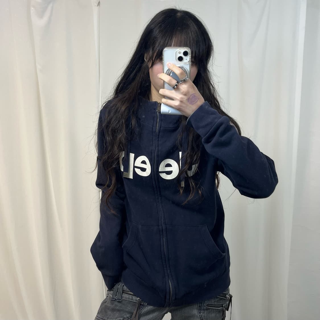 JEEP Navy Hood Zip-up 상품이미지1