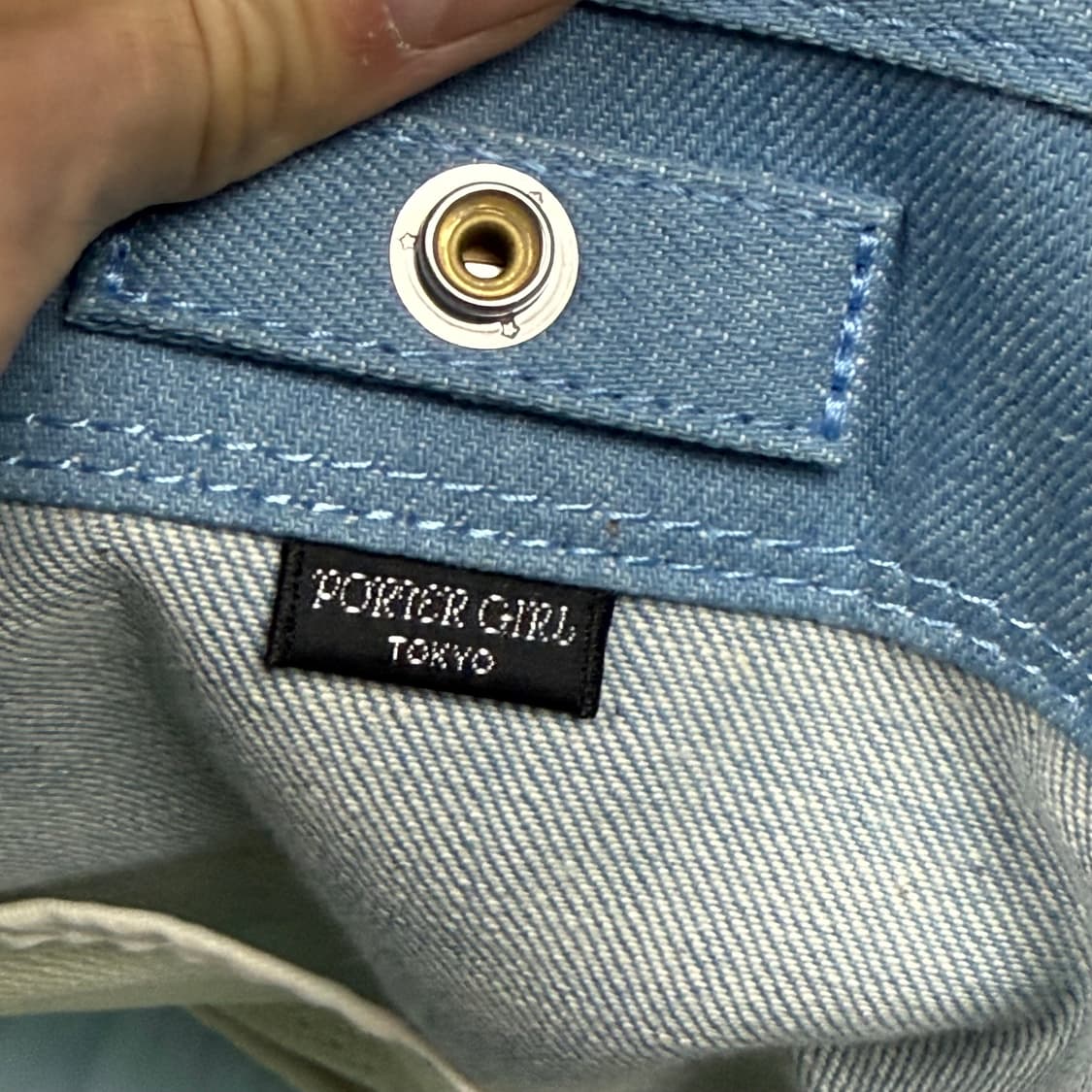 요시다포터 걸 데님 토트백 L 상품이미지7