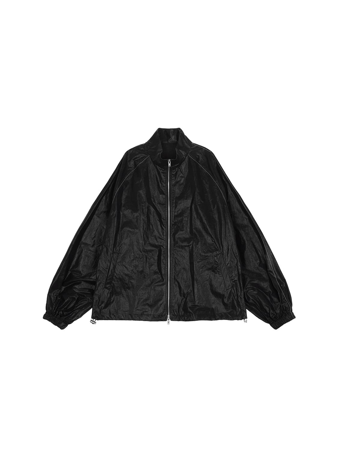 마뗑킴) 로고 코팅 집업 자켓 상품이미지5