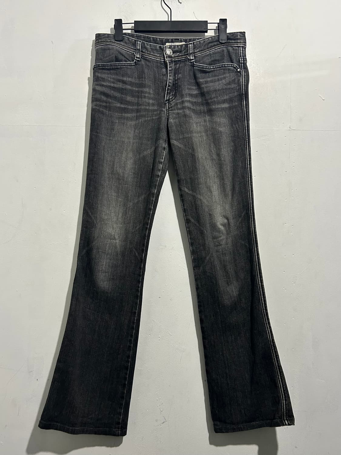 빈티지 흑청 워싱 부츠컷 팬츠 상품이미지5