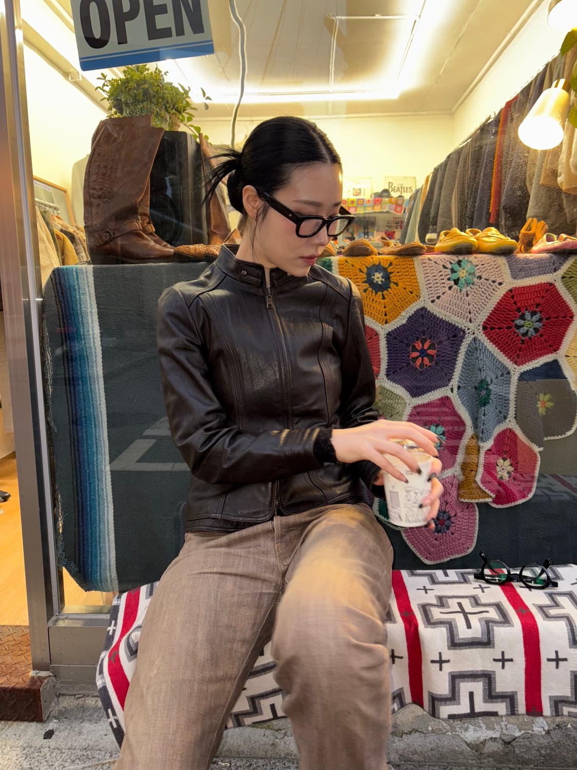 Lambskin Café Racer Jacket 상품이미지2