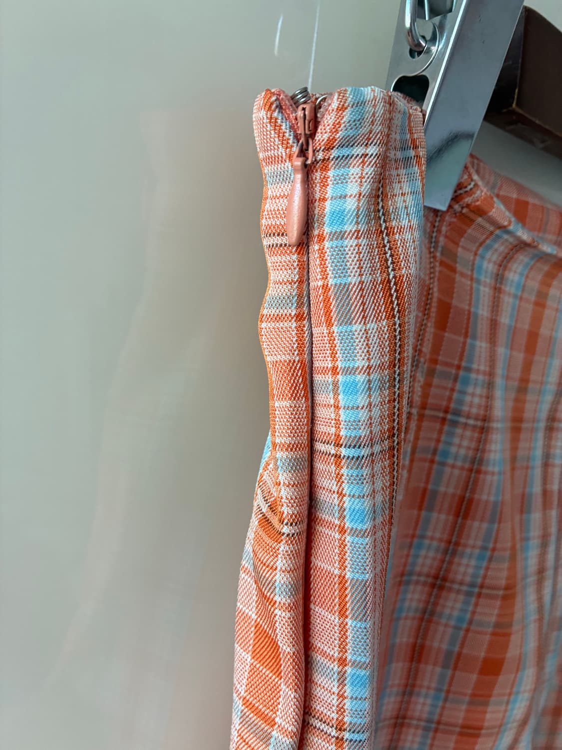 [프린세스폴리] Euros Pants 오렌지 체크 택없는 새제품 상품이미지5