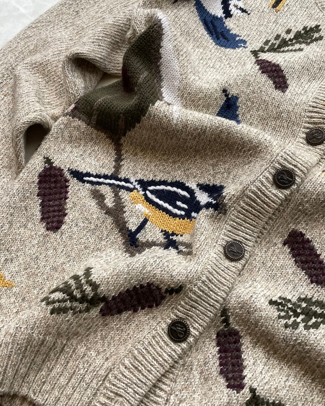 90s Northern Treasure “Birds” Cardigan🦜 상품이미지3