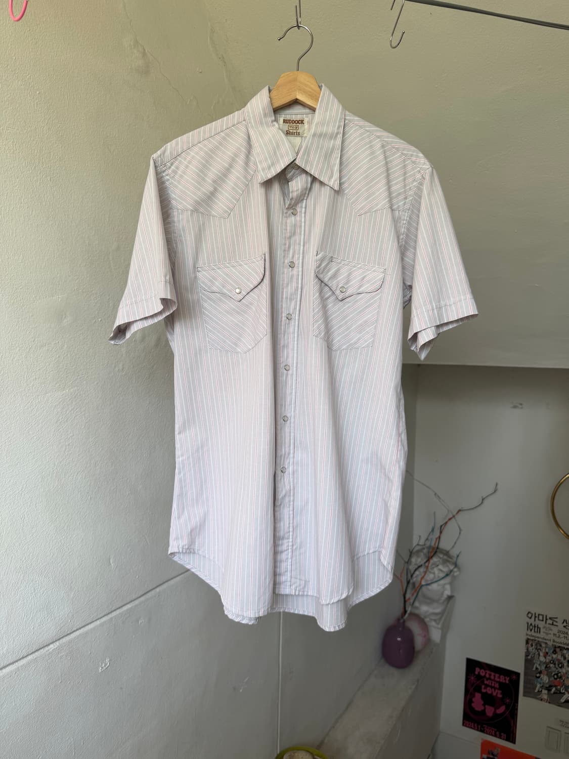 RUDDOCK BROS 웨스턴 스트라이프 셔츠 상품이미지1