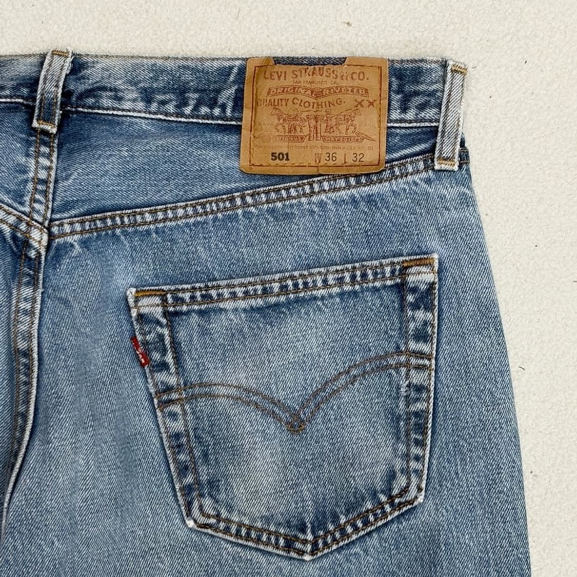 LEVI'S 501 오리지널 스트레이트 데님진 36X32 상품이미지6