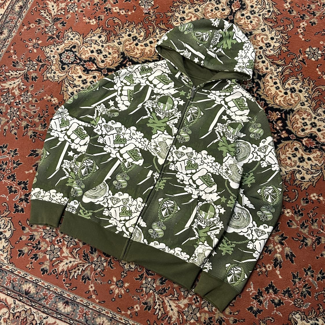 Zoo York 쥬욕 리버시블 후드집업 (S-M) 상품이미지5