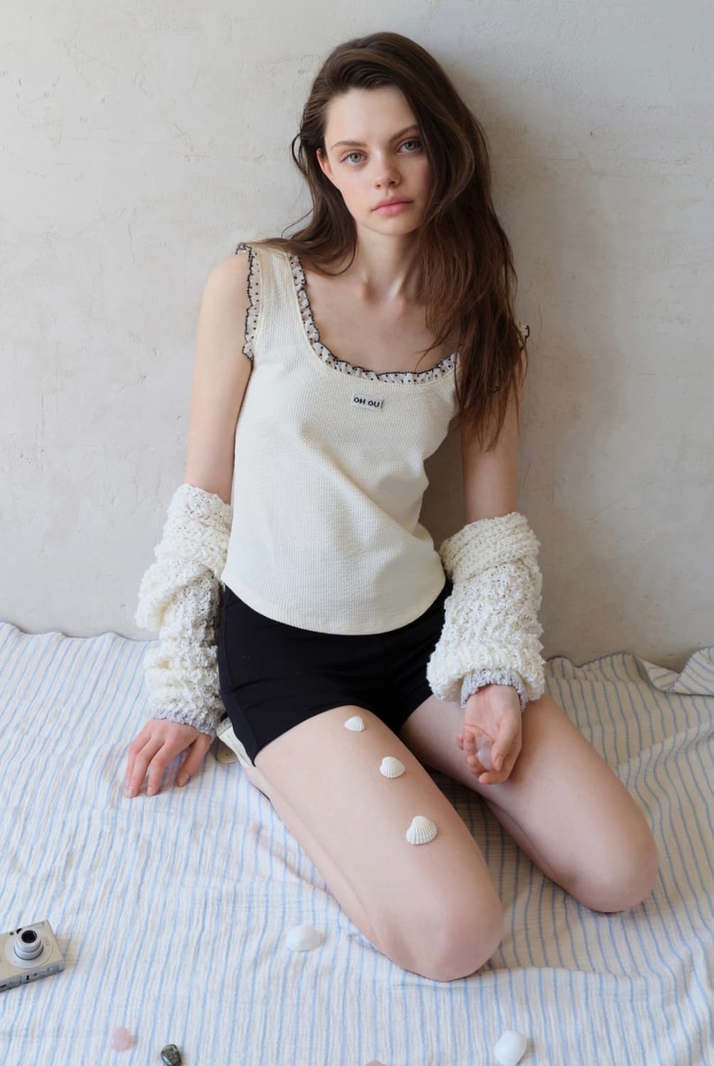 DOT LACE SLEEVELESS (BUTTER CREAM)  상품이미지4