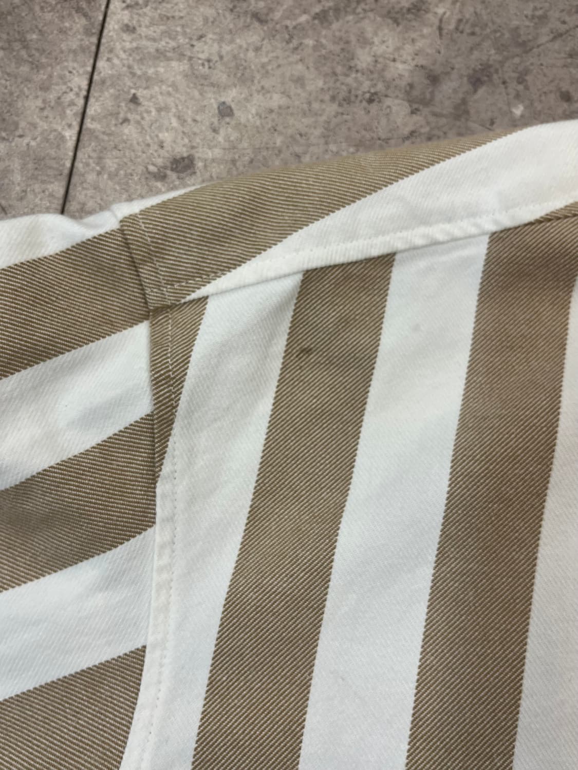 송지오 스트라이프 코튼 포켓 셔츠 자켓  #csz1590 상품이미지8