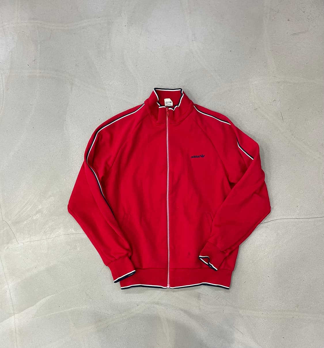 80s 아디다스 서독 빈티지 레드 트랙탑 상품이미지1