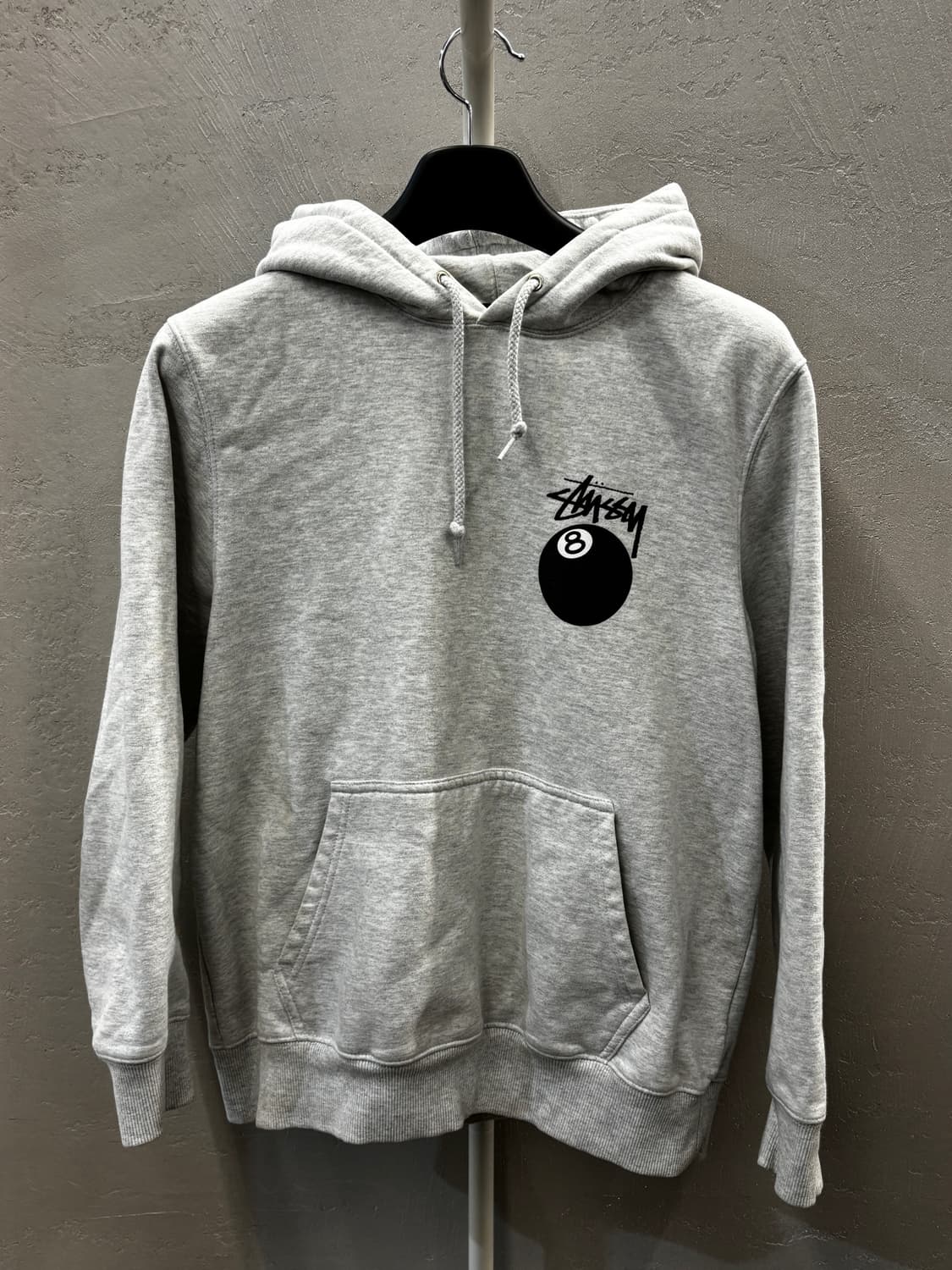 스투시 8볼 후드티 S 회색 상품이미지2