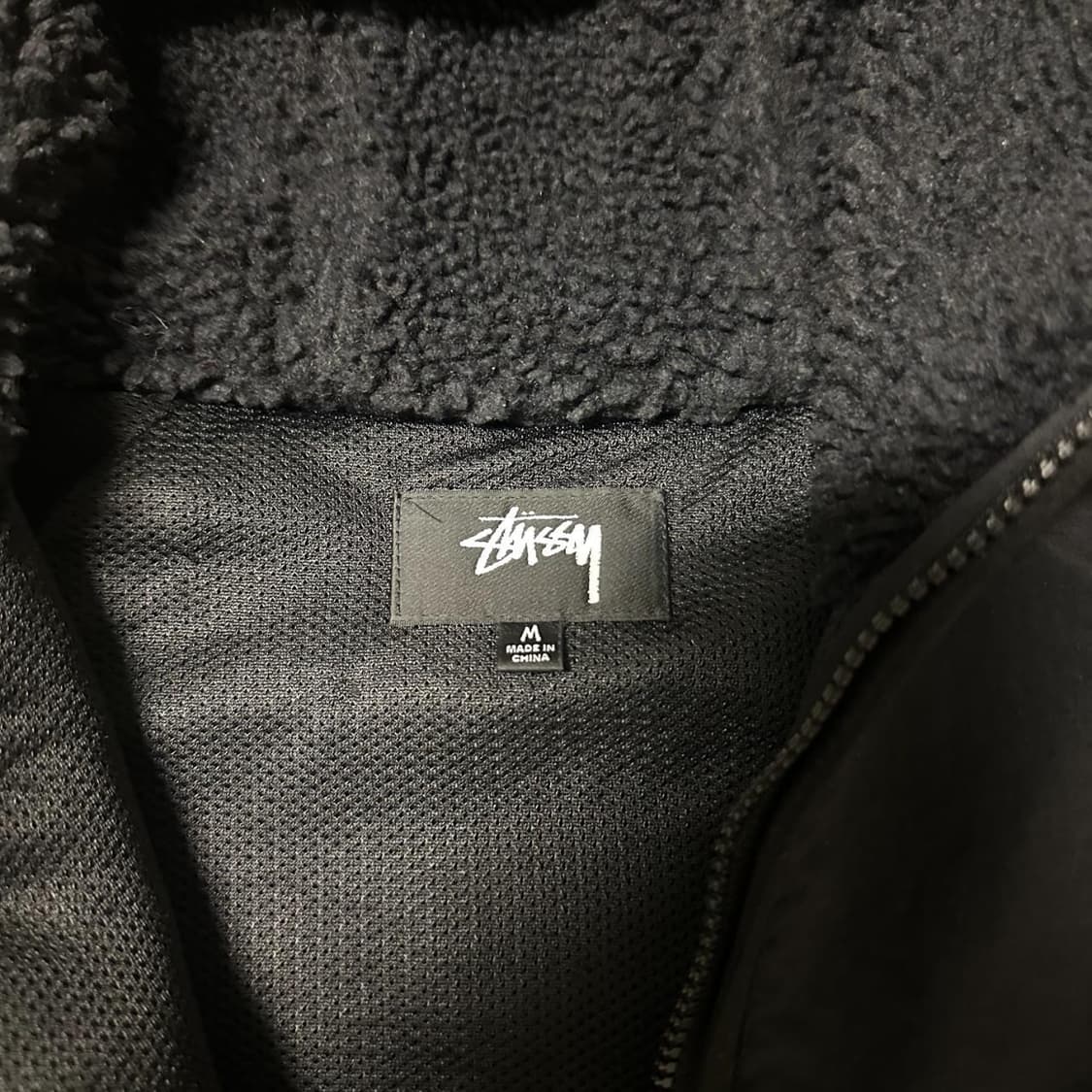 스투시 쉐르파 패널드 후드 자켓 블랙 상품이미지4