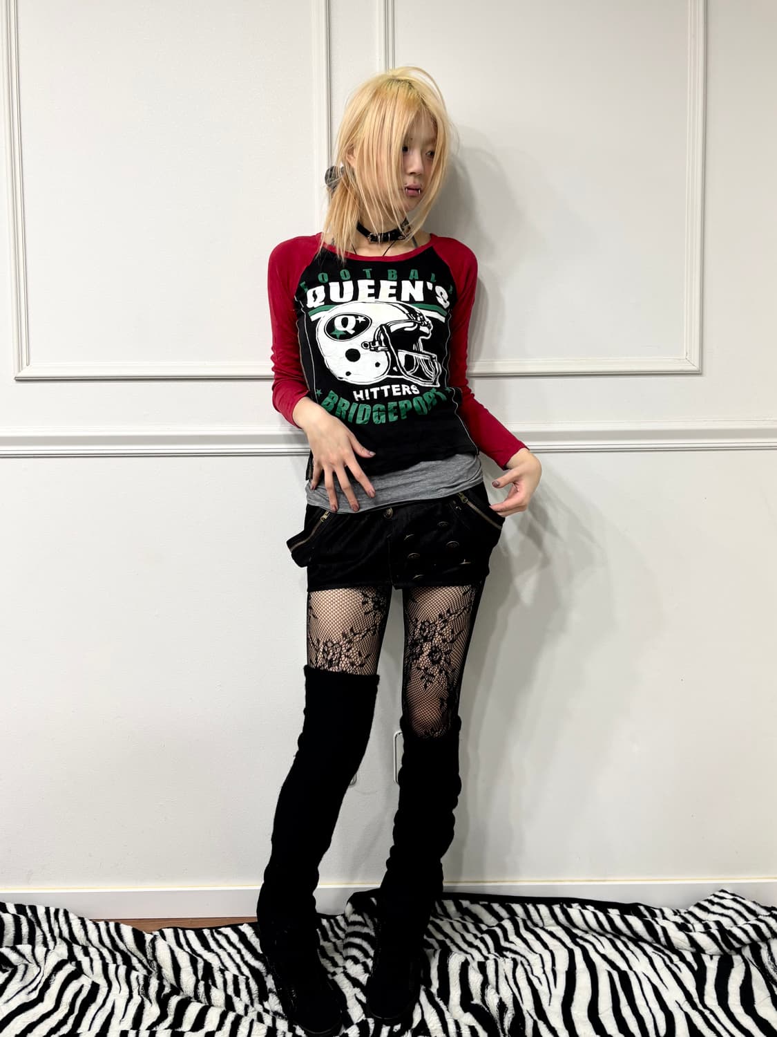 Kitsch Print Slim Fit Sleeve 상품이미지2