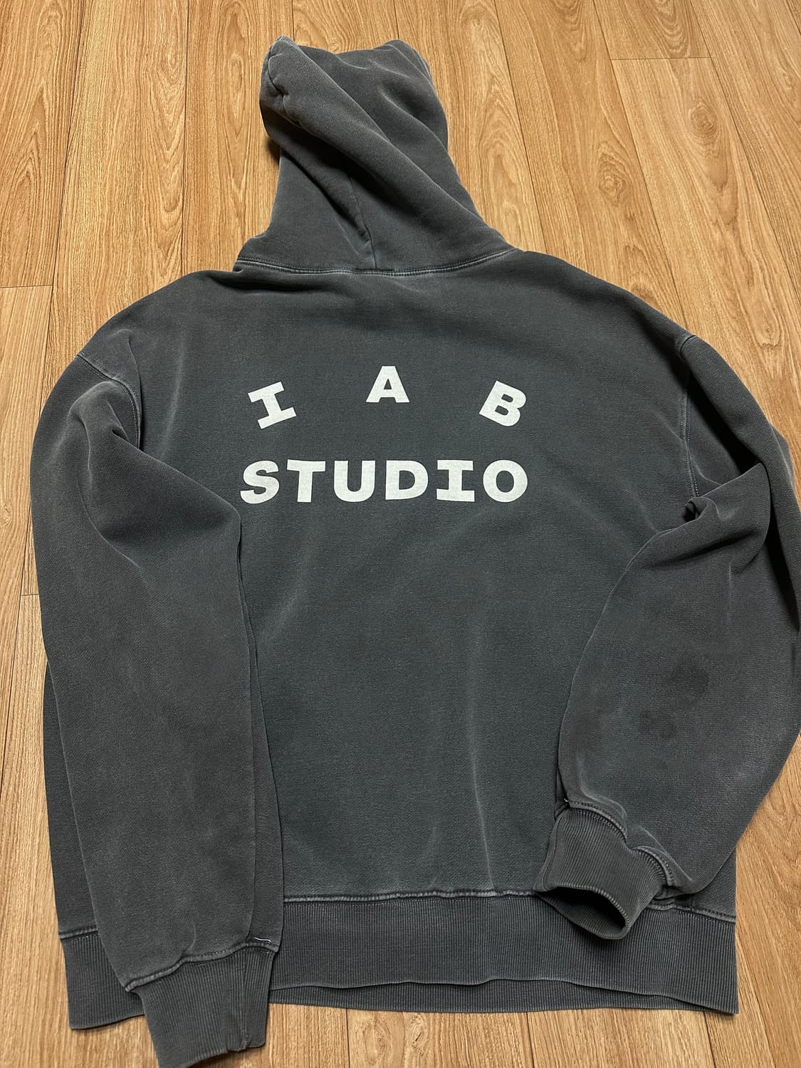 아이앱스튜디오 피그먼트 후드 블랙 L 상품이미지3