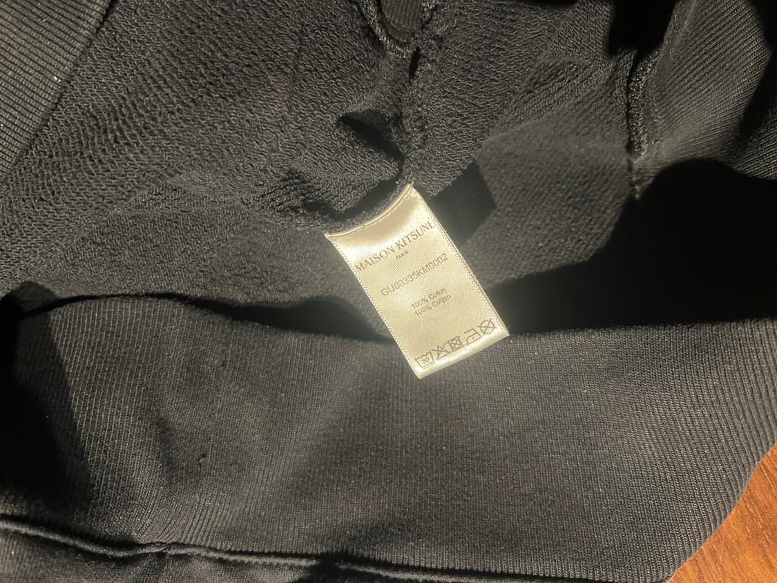 메종키츠네 그레이폭스 패치 네이비 후드티 (M) 상품이미지4