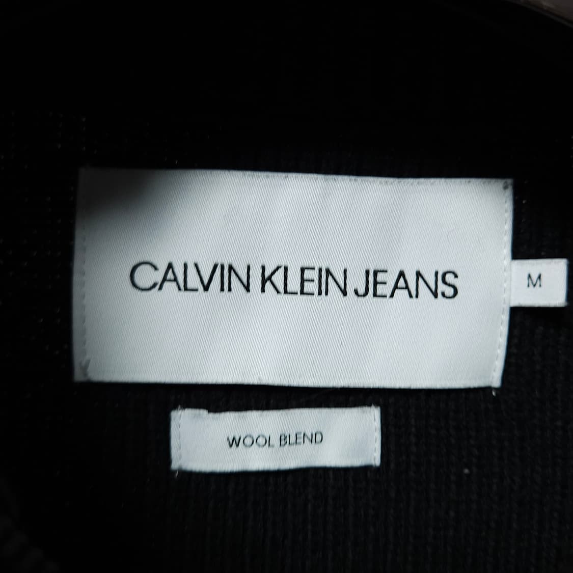 M ) 캘빈클라인 블랙 니트 집업 가디건 상품이미지4