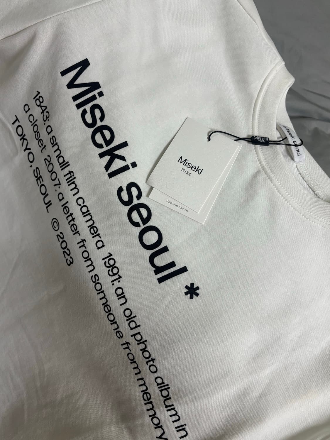미세키서울 Misekiseoul short sleeves WHITE 상품이미지2