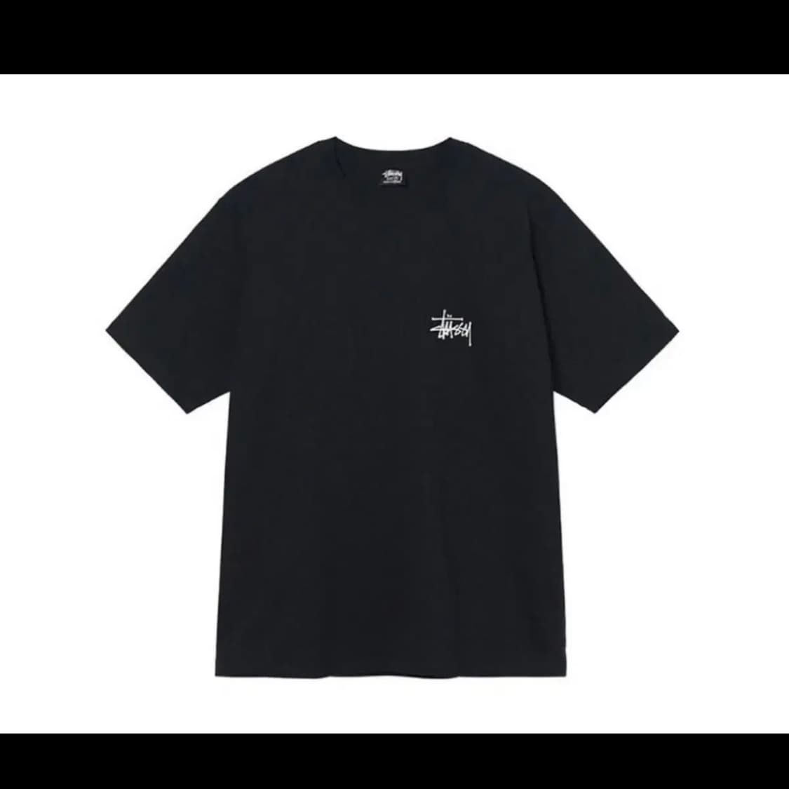 스투시 베이직 로고 반팔 블랙 M사이즈 상품이미지2