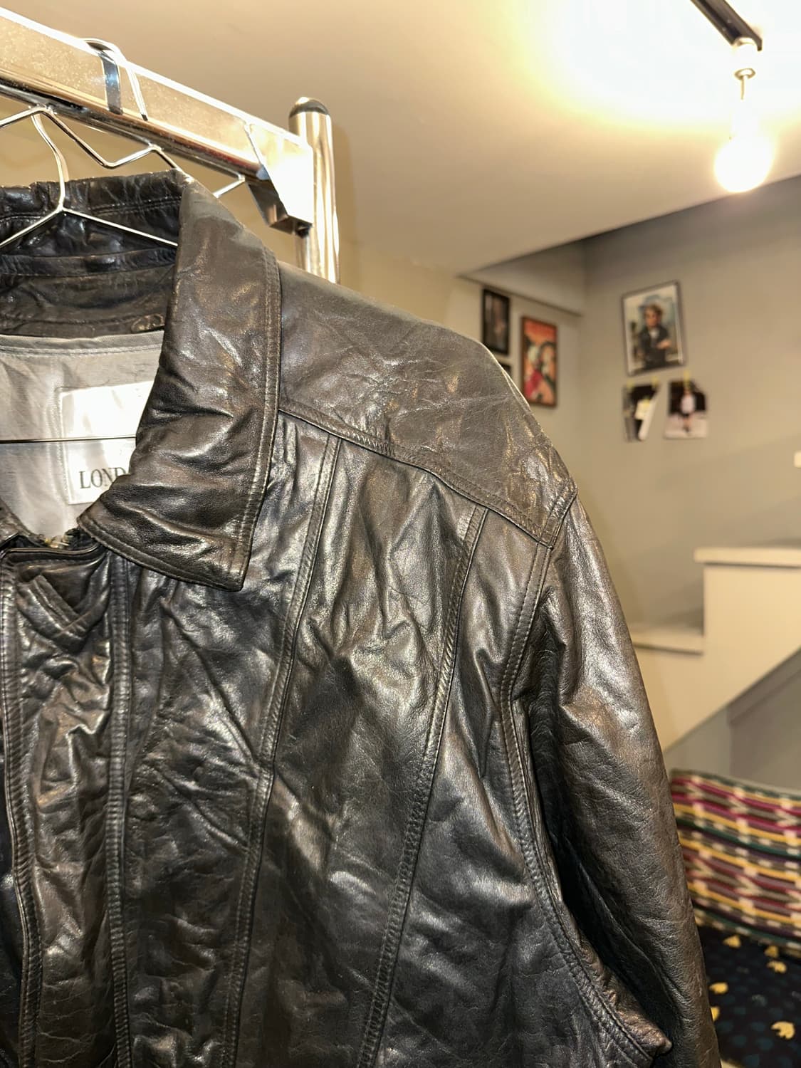 90’s London Fog genuine leather jacket 상품이미지6