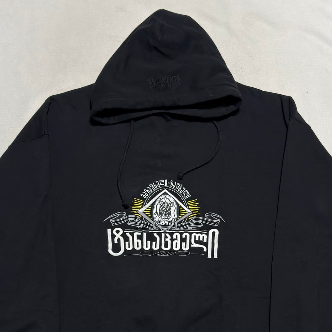 M 베트멍 19ss 시크릿 소사이어티 블랙 후드티 상품이미지1