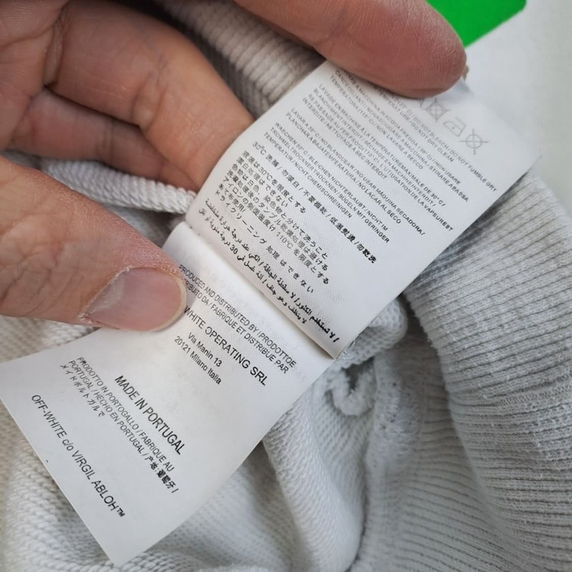 오프화이트 백 파스칼 맨투맨 상품이미지9