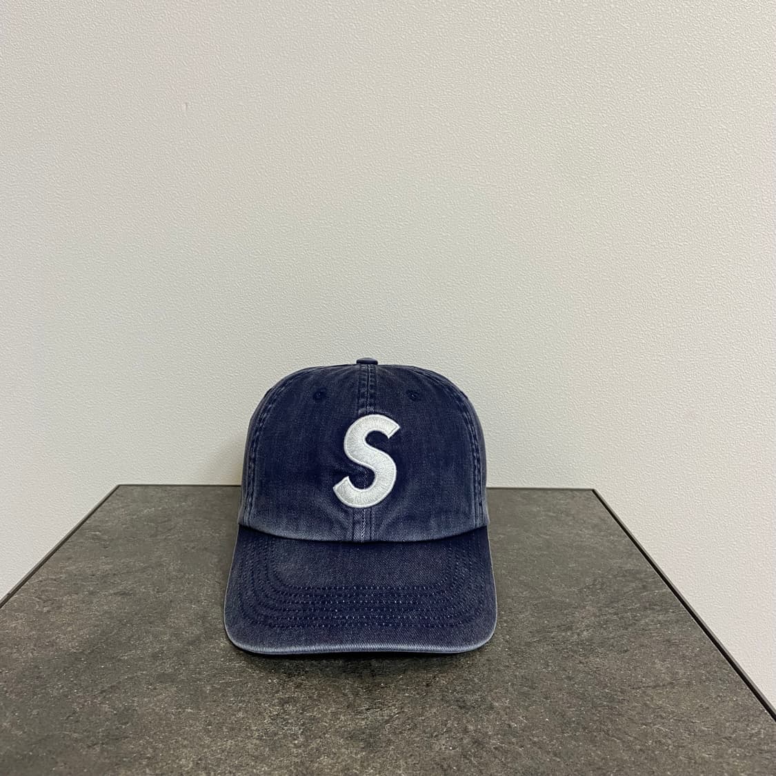 (OS) 슈프림 S로고 볼캡 모자 23FW 피그먼트 네이비 상품이미지1