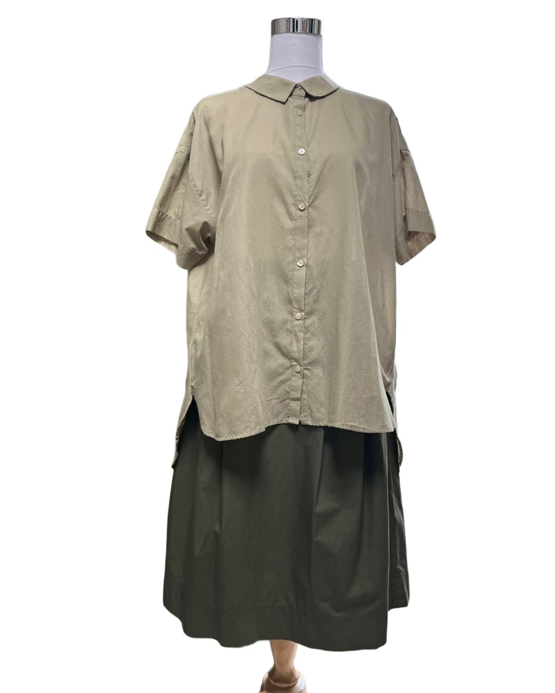 Overfit back shirring shirt 상품이미지4