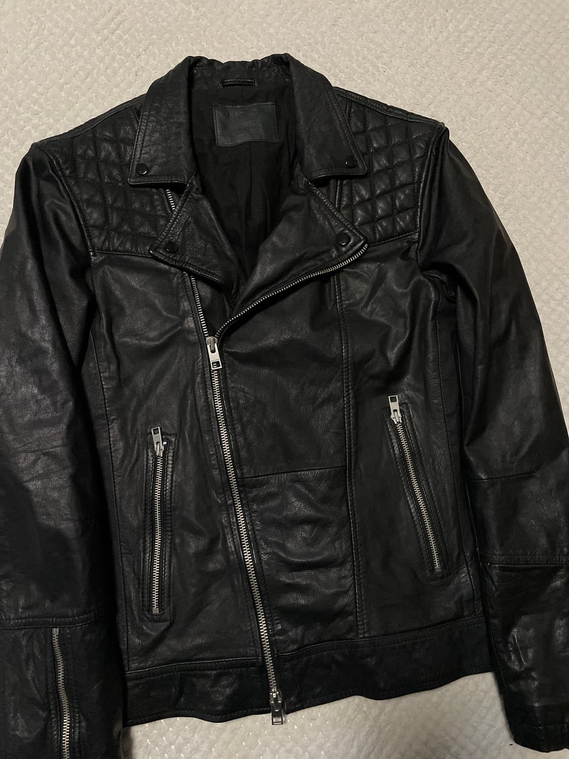 ALL SAINTS 올 세인츠 웨스턴 무드 쿠시로 바이커 레더 자켓 상품이미지8