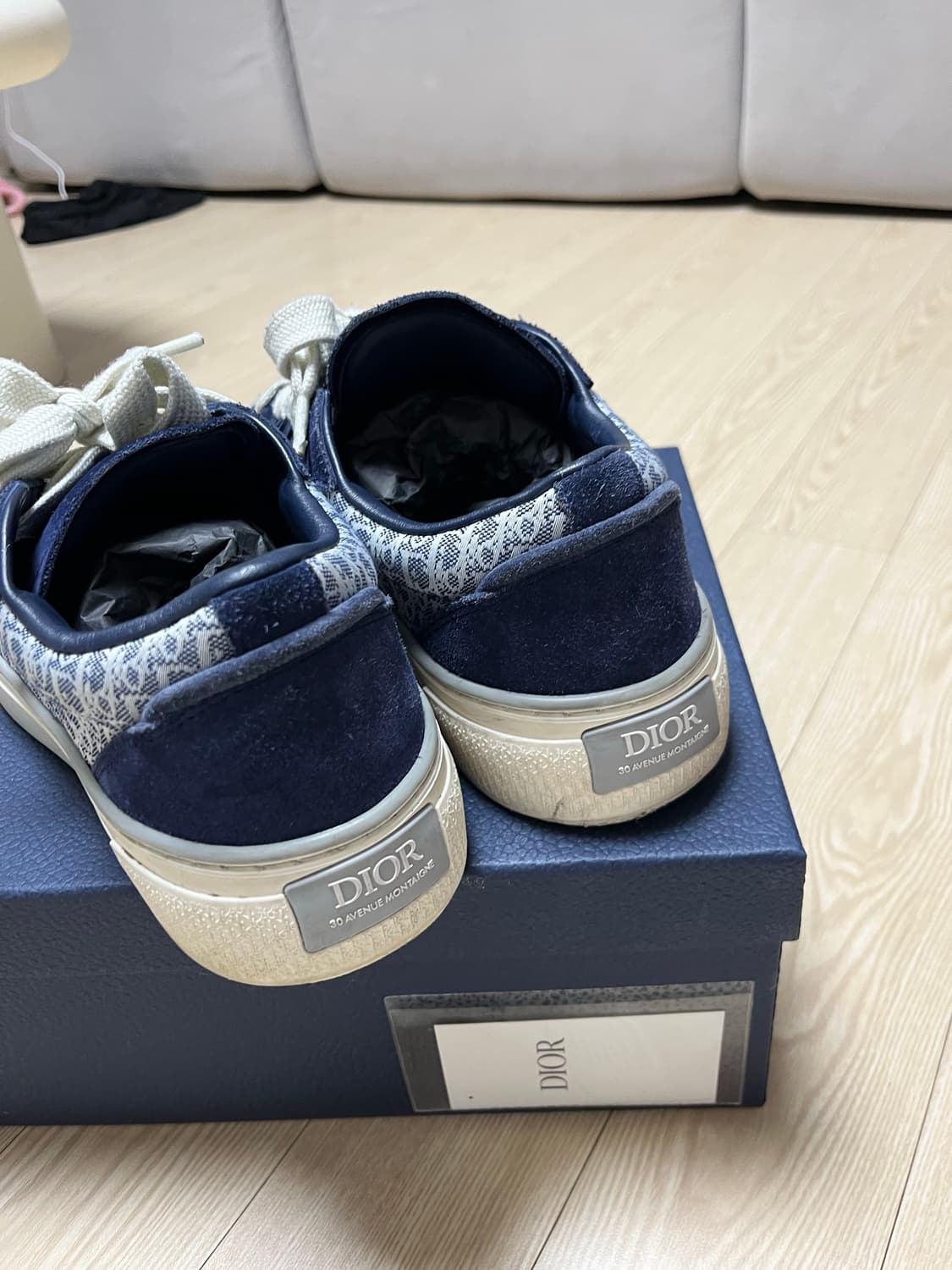 디올 b33 스니커즈 네이비 상품이미지6