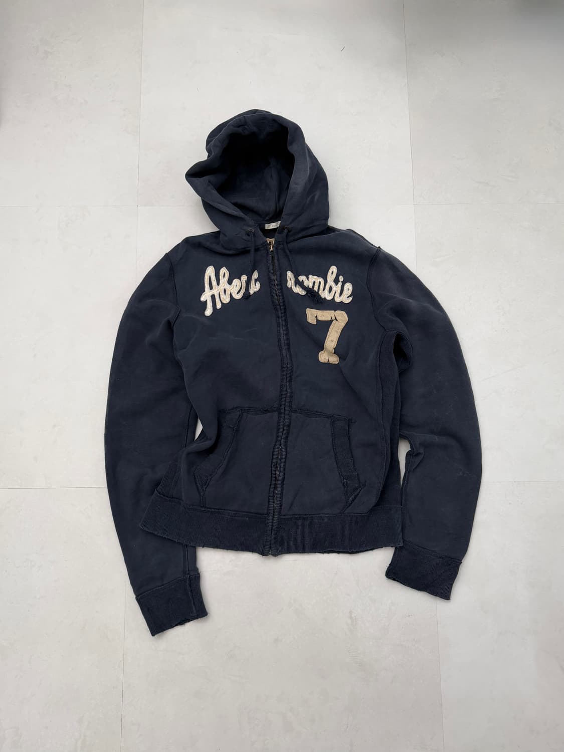 아베크롬비 네이비 오버핏 후드집업 상품이미지4