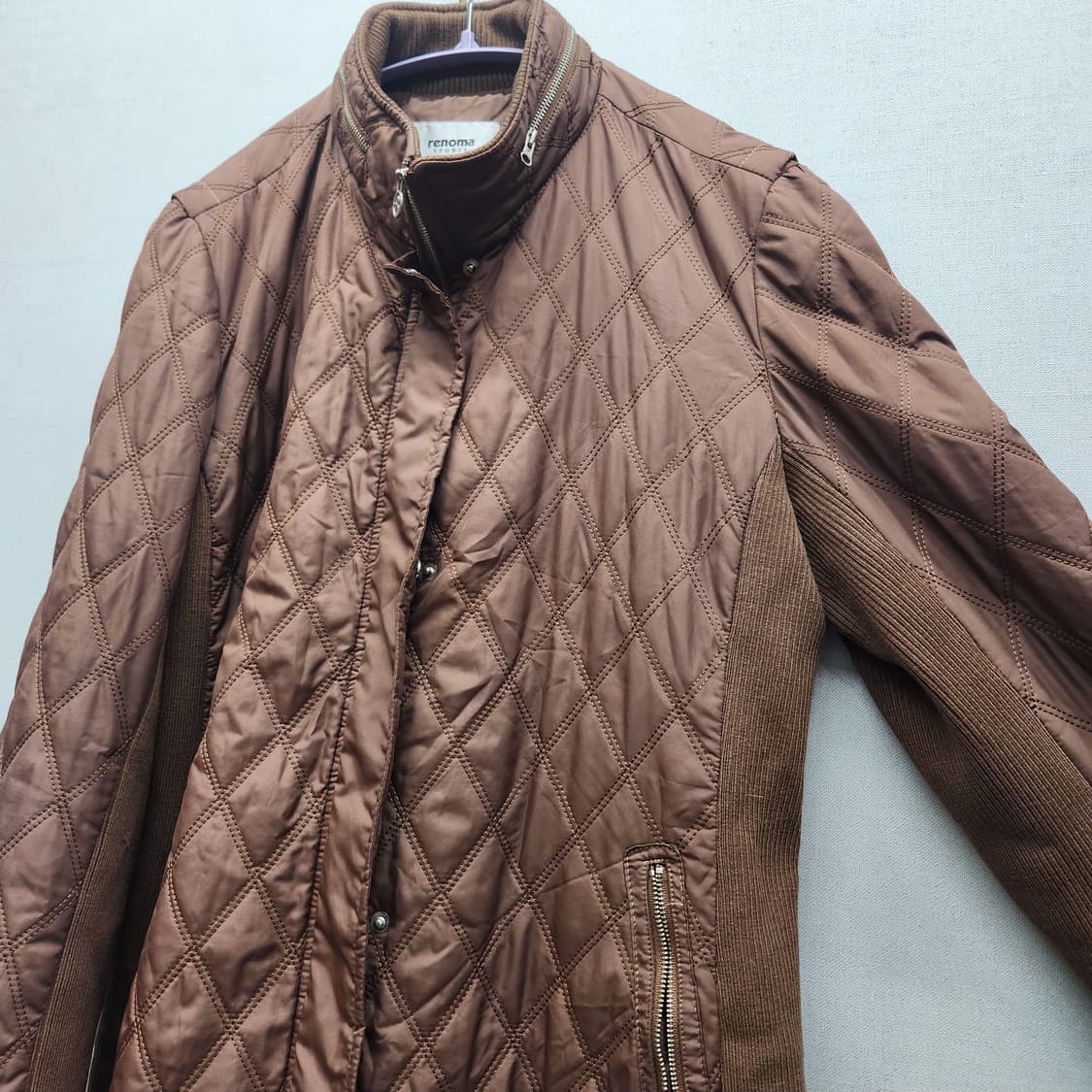레노마 퀄팅 브라운 자켓(충전재 폴리) M 상품이미지2