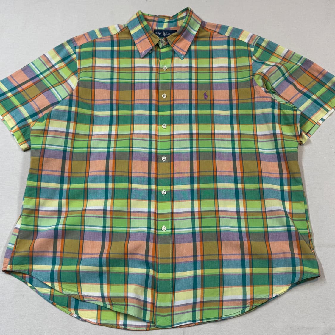 XL) 폴로 랄프로렌 클래식핏 체크 반팔 셔츠 상품이미지2