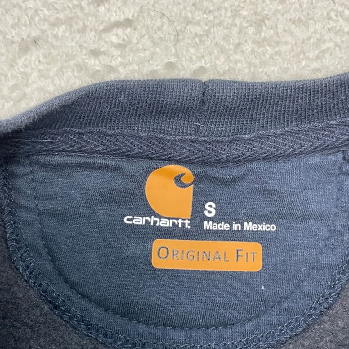 CARHARTT 네이비 맨투맨 S 상품이미지4