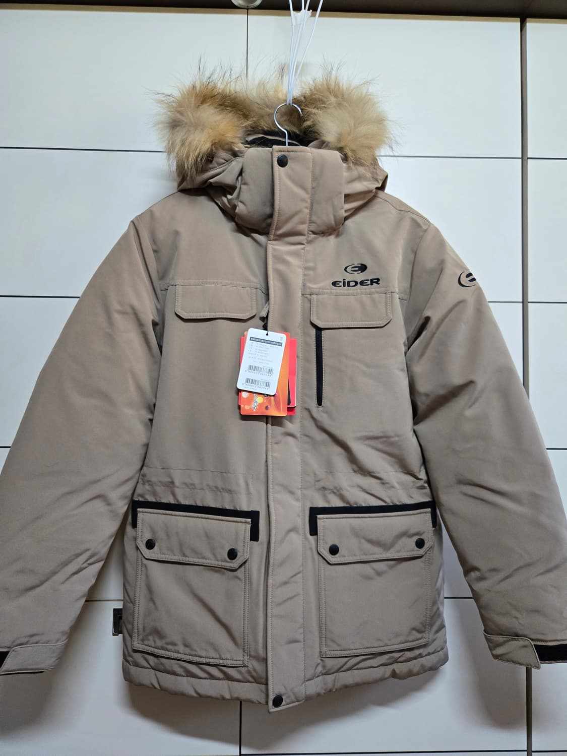 아이더 캐주얼 헤비다운 라쿤털 패딩(택달린새상품) 상품이미지1