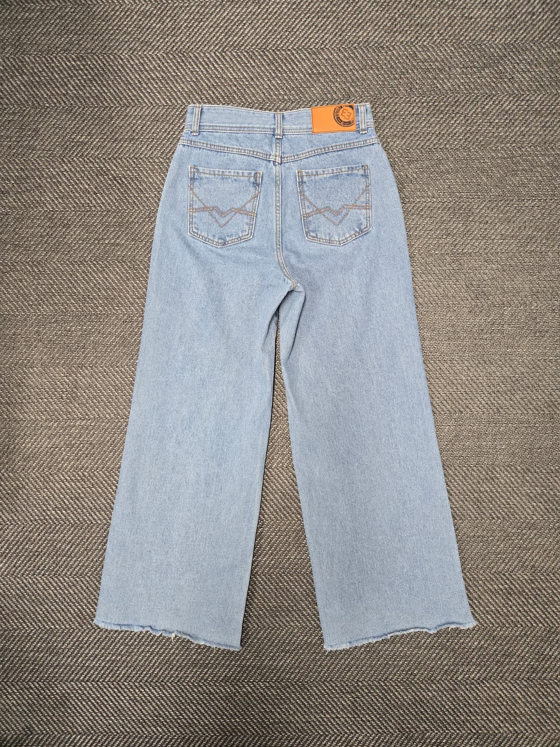 에고이스트 22ss 연청 데님 와이드 팬츠 청바지 상품이미지2