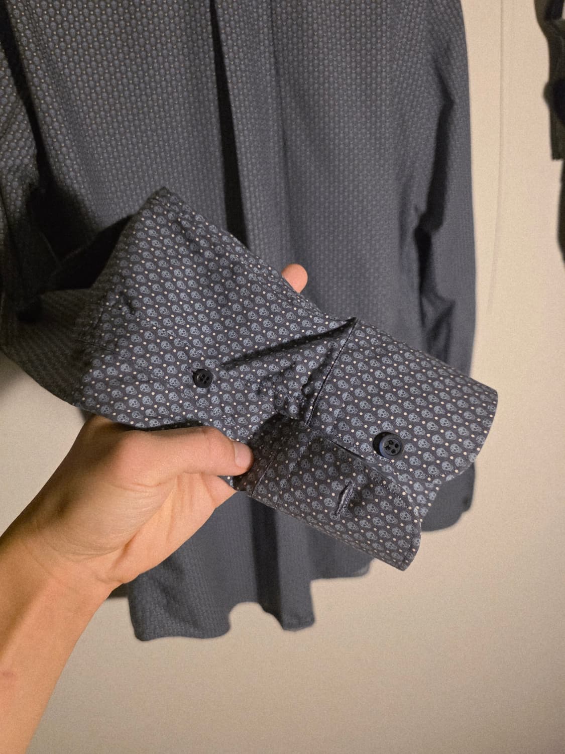 Alexander mcqueen skull blue shirt 상품이미지5
