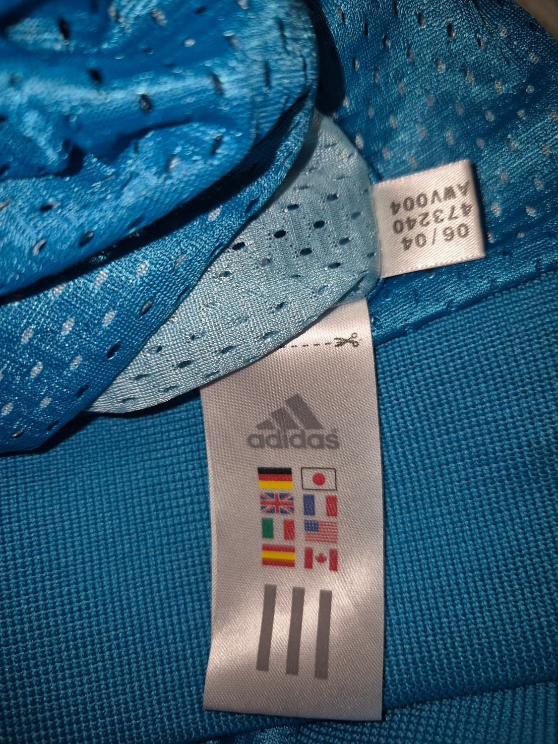 90s~00s 아디다스 올드라인 매쉬 져지 95 상품이미지5