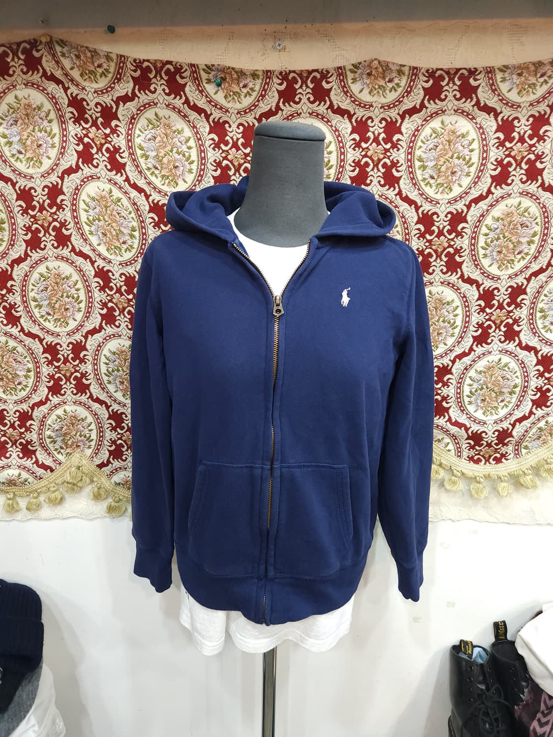 폴로 랄프로렌 네이비 기모 후드 집업 자켓

 상품이미지1