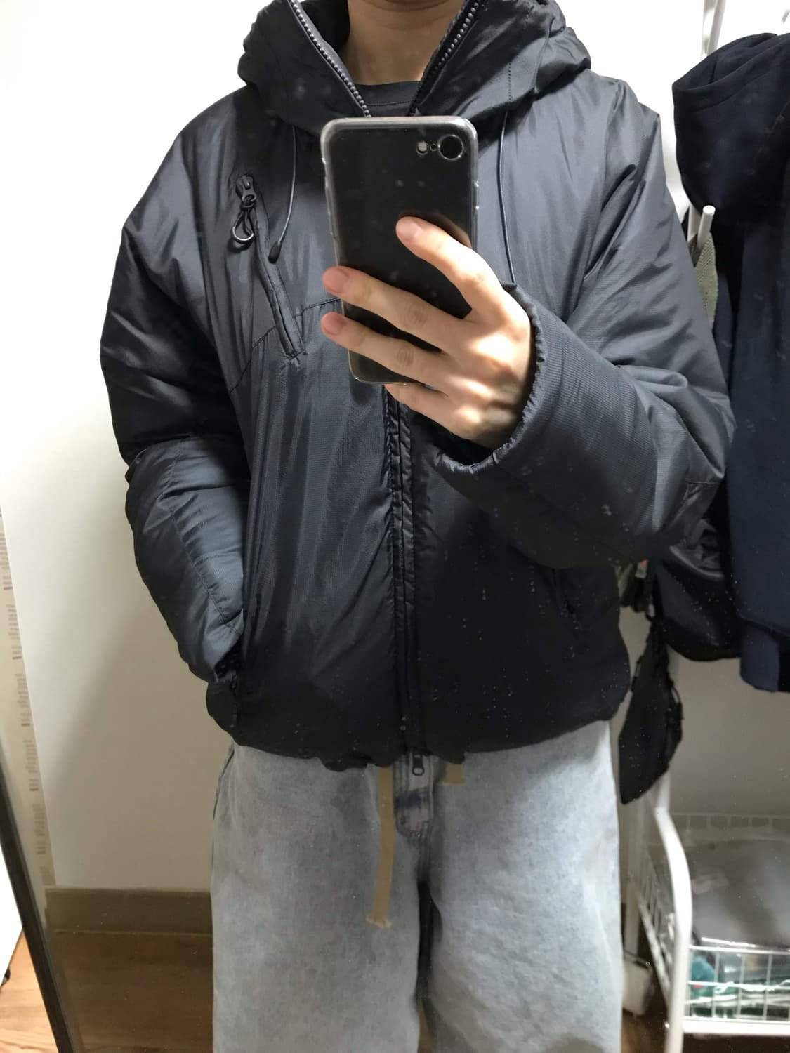 패러킷 리버시블 패딩(차콜) 상품이미지4